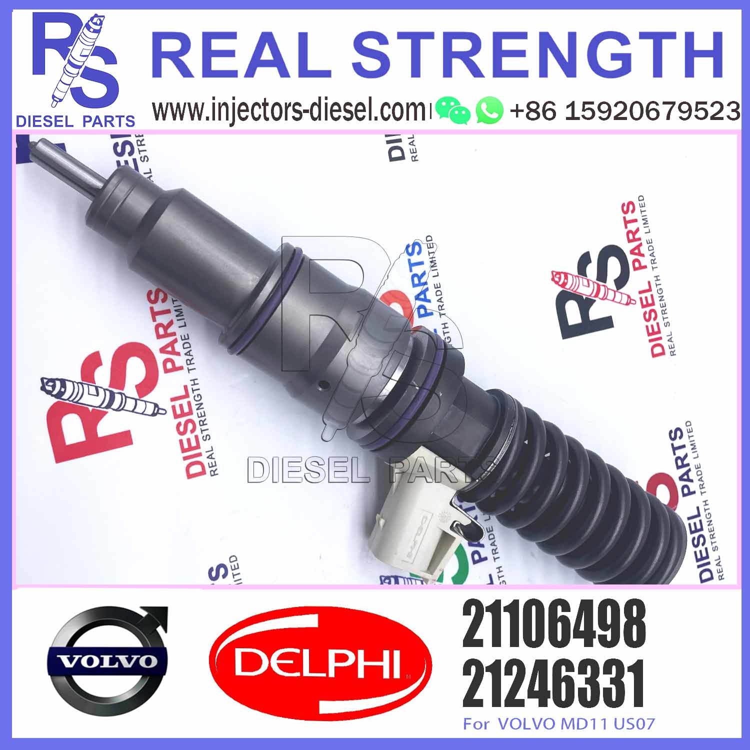 Common rail fuel injector High performance diesel fuel injector 21106498 injection