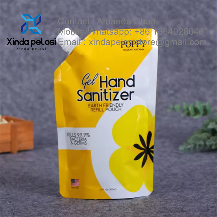 Reusable Food Spout Custom Bag For Fruit Drink Shampoo Refill Sub-Packaging