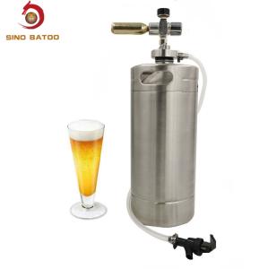 Wholesale 4L Single Wall CO2 Mini Keg Dispenser With Flexible Beer Tap from china suppliers