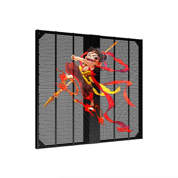 500*500mm Indoor LED Transparent Screen P2.6 4000-4500cd Mall LED Glass Display Window Screen Full-Color Grille Advertising Screen LED Full-Color Smd