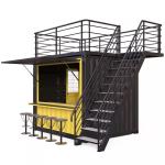 Aluminum Alloy Windows Mini Pop-up Shop Container Coffee Shop Bar Fast-food