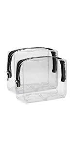 clear cosmetic bag