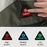 Warm Outdoor Heated Intelligent Temperature Control Warm Hooded Coat Winter