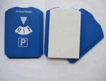 155*118mm Blue Euro Auto Car Plastic Parking Disc Ice Scraper for Car Parkscheib