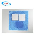 Hospital Clinic Blue Dental Surgical Drapes Pack Customized
