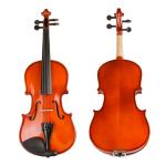 Matte Finish Solid Wood Violin 4/4 3/4 1/4 1/8 Craft Stripe Violino for Kids