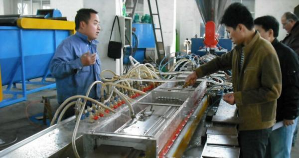380V Plastic Profile Production Line , Wood Foamed Pvc Profile Extrusion Line /