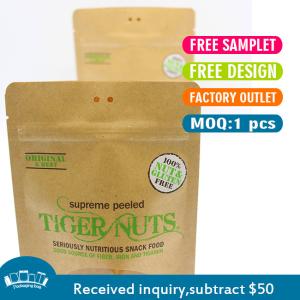 Wholesale Biodegradable Eco Friendly Stand Up Pouches Zipper / Heat Sealed Recyclable from china suppliers