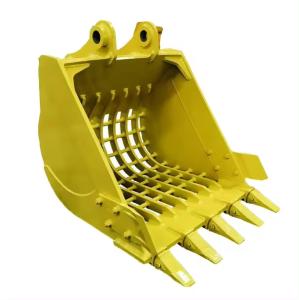 Wholesale Excavator Digger Excavator Attachments Screen Bucket Screening Bucket Bucket Sieve Excavator Skeleton Bucket With Hole from china suppliers
