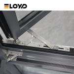 Contemporary French Grill Aluminium Flush Casement Windows Thermally Broken