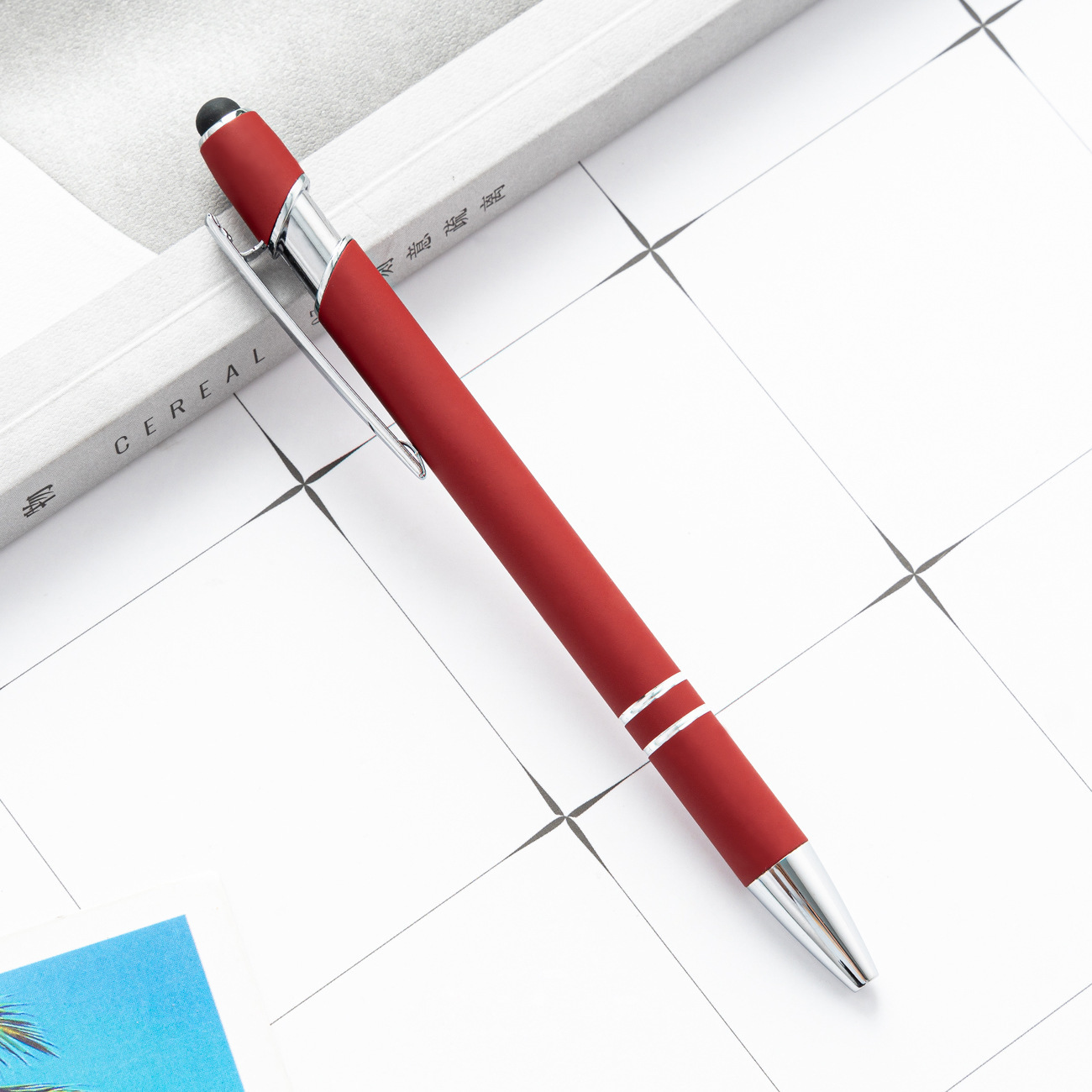 NO Erasable Ball Point Pen Writing Soft Touch Stylus with Custom LOGO Personalization