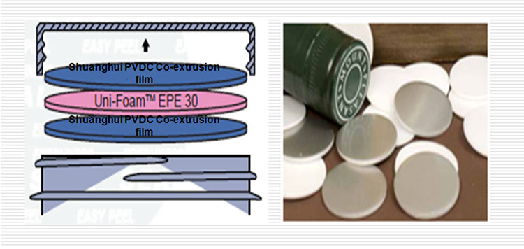 Die Cut Piece Induction Sealing Liner For Glass Bottles Aluminum Foil Lid