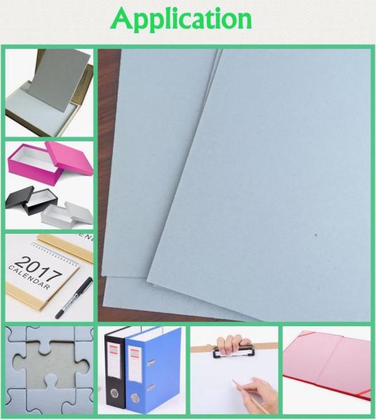Competitive price 2.0mm 2.1mm 2.2mm grey board paper