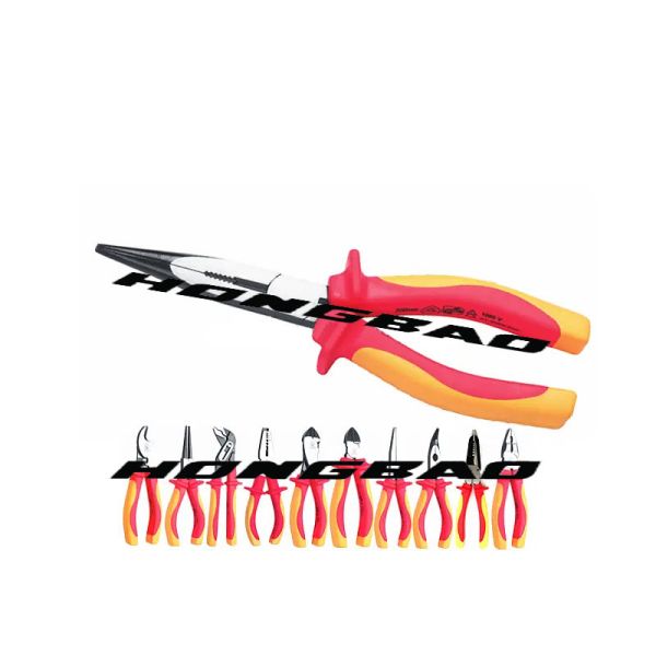 6 8" Vde 1000v Tool Kit Insulated Side Cutter Long Nose Cr-V Pliers