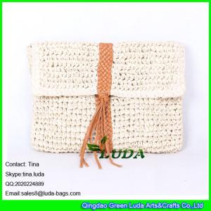 Wholesale LUDA 2016 summer handbag quilted totes pu handwoven macrame dec paper straw handbag from china suppliers