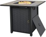 30 Inch Patio Heater Round Large Outdoor Natural Gas Firepit Square
