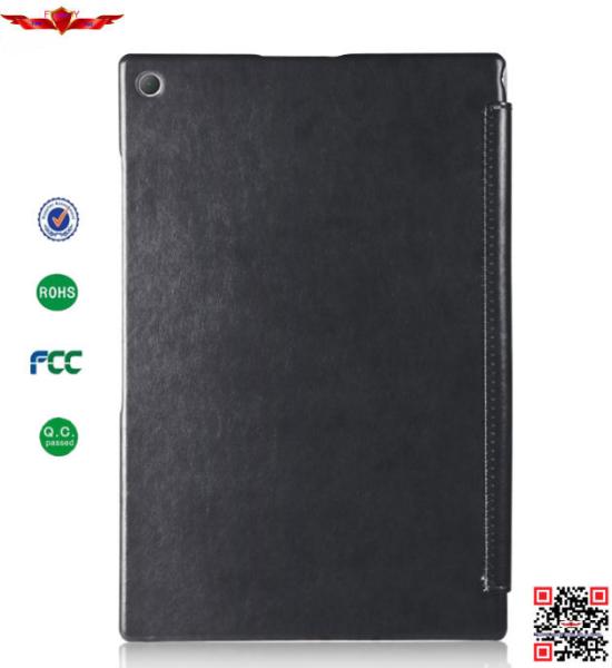 New Arrival 100% Qualify Four Foldable PU Leather Cover Cases For SONY Xperia
