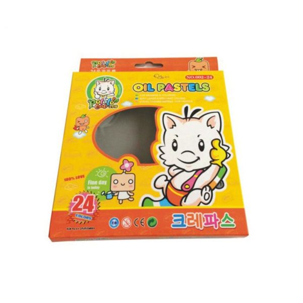 Bespoke Crayon Packaging Cardboard Toy Box Cute Appearance With Hanger