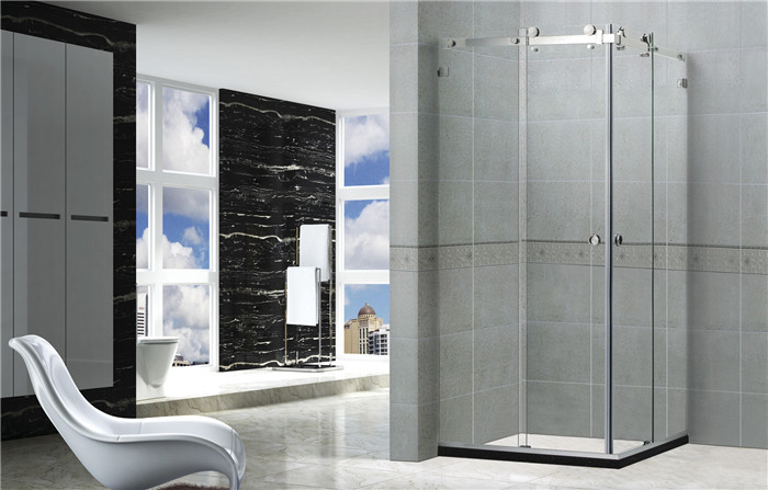 8MM Tempered Glass Frameless Shower Enclosures With Mirror Color Self - Cleaning