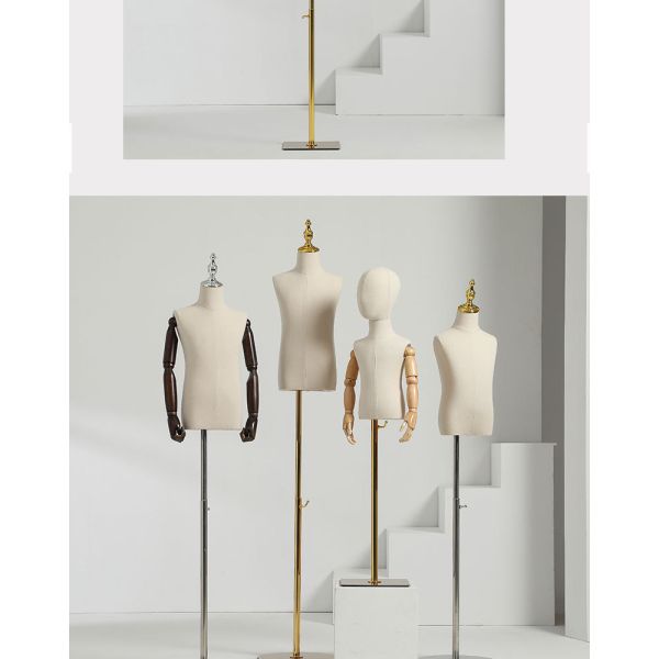 Fashion half body mannequins Abstract Dummy Torso Clothes Display children mannequin for display mannequin adjustable