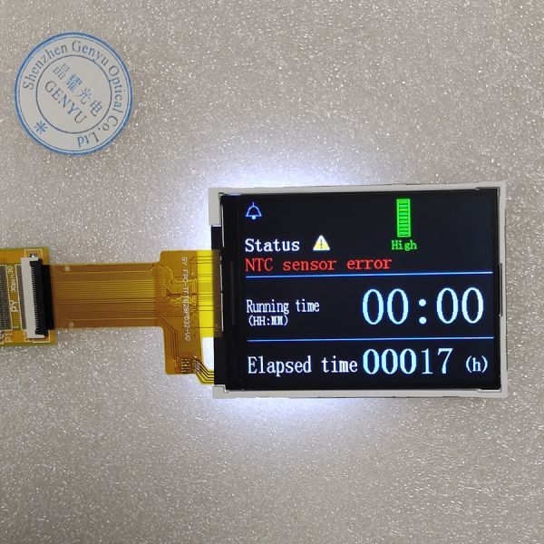 2.8 Inch TFT IPS LCD Display Device Meter Screen FPC Solder or Connector for FPC Connection