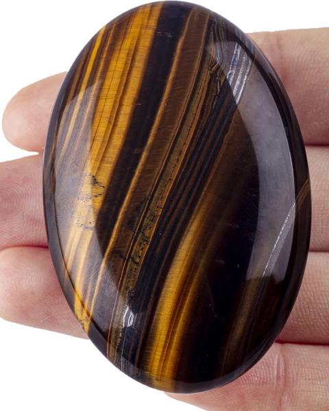 Natural Tiger's Eye Palm Stone Healing Polished Pocket Tiger's Eye Rock Stones