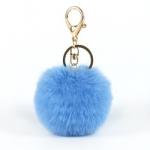 Faux Big Fluffy Pom Pom Keyring 20g Weight Multicolor 4.7in Tall