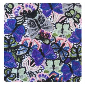 Wholesale Customed Embroidered Lace Fabric , Cotton Floral Textiles Fashion Dress from china suppliers