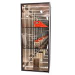 Wooden Infinity Mirror Glass Jewelry Display Case Customized Thickness and