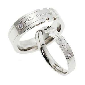 Wholesale Tagor Jewelry Super Fashion 316L Stainless Steel couple Ring TYGR198 from china suppliers