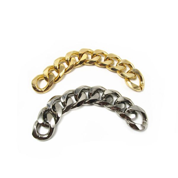 Wholesale Aluminum Metal Twisted Chain DIY Jeans Clothing Shoe Accessories Decoration