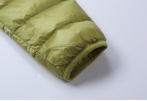 Custom high quality stand collar ultralight foldable 90% duck down women jacket