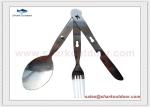 Stainless steel camping cutlery set