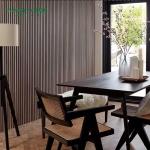 2400*600*21 mm Natural Oak Slat Wall Covering MDF Pet Acoustic Slatted Wooden