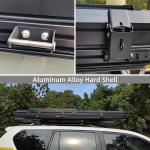 Clamshell Aluminum Roof Top Car Tent For SUV Pickup 210*132*150cm
