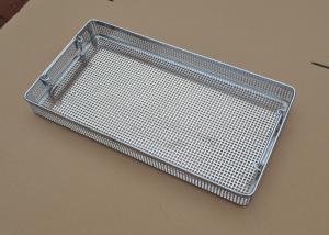Wholesale Square Hole Perforated Disinfection Metal Wire Basket For Hospital Using from china suppliers