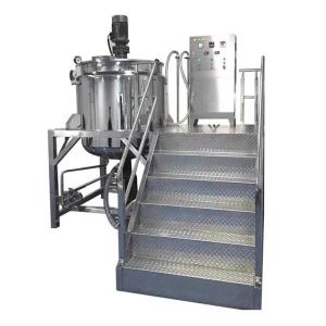 Wholesale 3000r / Min Cosmetic Emulsifier Mixer Machine Vacuum Homogenizer Emulsifying Tank from china suppliers
