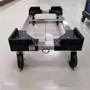 Wholesale Four Wheels Aluminum Platform Trucks Trolley Cart Supermarket Logistics House Transportation Bin Box Carts Moving Dollies from china suppliers