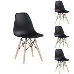 32.28in height Set Of 4 Dining Room Chairs / Polypropylene Plastic kitchen