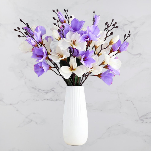 Indoor Fake Silk Magnolia Flowers Home Decoration 40x35cm