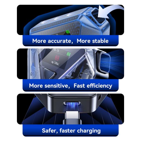 High Performance Portable Alcohol Breathalyzer Lightweight Pocket Alcohol