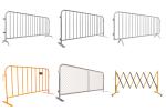 Heavy Duty 8.5 Ft Portable Road Metal Steel Galvanized Tube Crowd Control