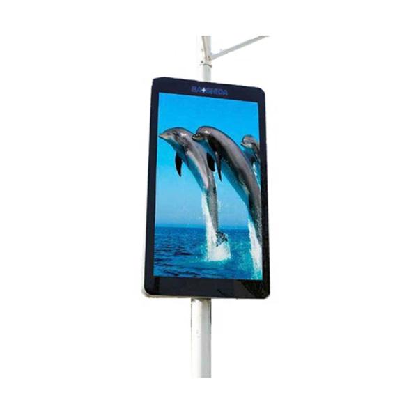 Outdoor lamp-post advertising equipment digital signage customized panel size