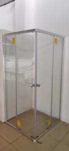 Wholesale Aluminium Corner Entry Shower Door 900x900x1850mm,high Chrome,6/8mm temer glass from china suppliers