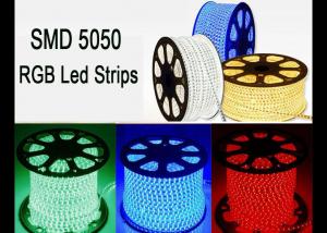 Wholesale RGB 120 Volt Led Strip Lights , RoHS High Voltage Color Changing Led Strip from china suppliers
