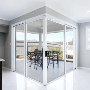 Wholesale Recyclable Aluminum Framed Sliding Glass Doors White Hotel from china suppliers