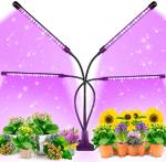Adjustable Gooseneck 4 Head Timing Led Plant Grow Lamp