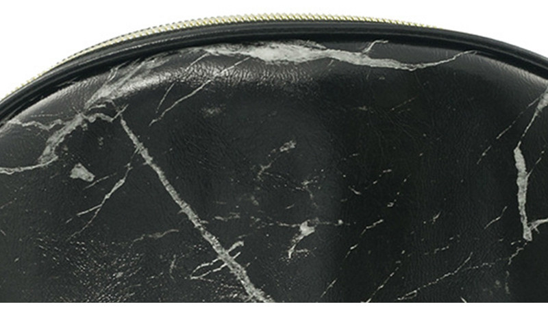 Shell Shape Waterproof Travel Marble PU Cosmetic Make Up Bags