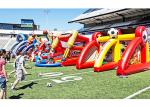 Colorful Inflatable Sports Games Customized Size EN71 Approved 1 Year Warranty