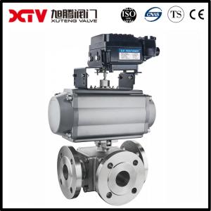 Wholesale Q44F/Q45F-16C/P 304 316 3-Way Flanged Stainless Steel Ball Valve for Household Needs from china suppliers